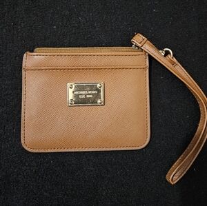 Michael Kors Brown Jet Set Small Coin Purse/Wristlet